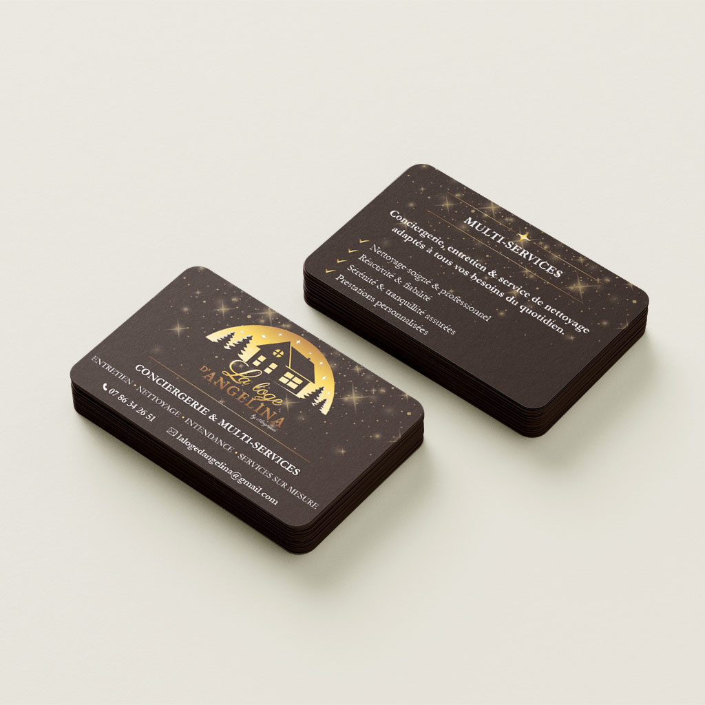 Cartes de visite pour une conciergerie en Isère (38)